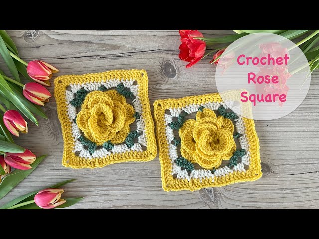 Granny Rose 🌹 Crochet tutorial