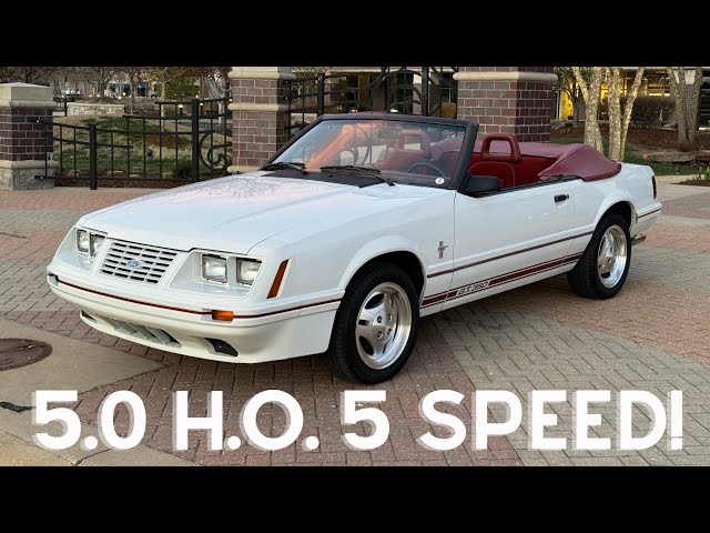 Incredible ONE Family from new 1984 Ford Mustang GT350 convertible with 47k miles. 1 of 587. Foxbody