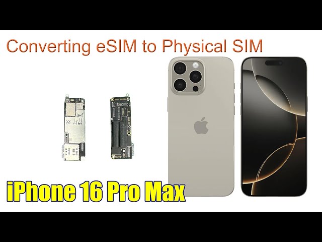 iPhone 16 Pro Max - Converting eSIM to Physical SIM #esim #iphone16 #iphone16promax #huaqiangbei