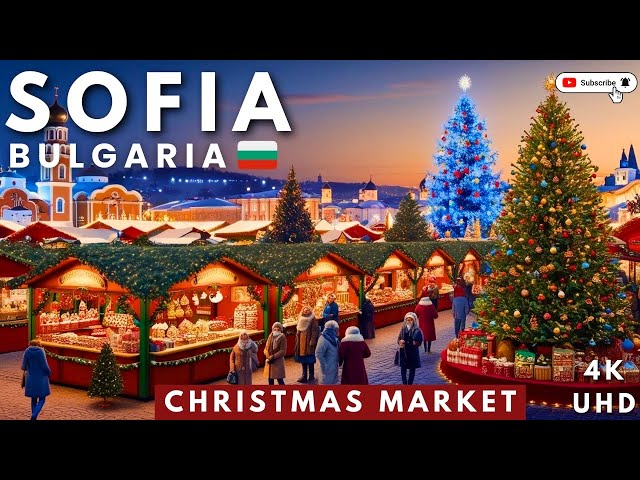 Experience Sofia's 4k Christmas Market In Stunning Resolution