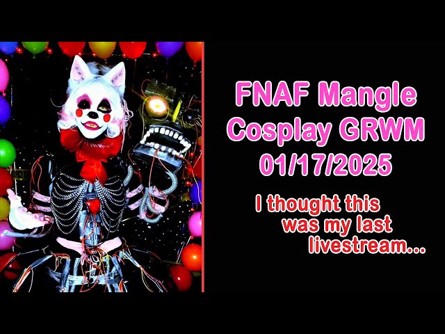 FNAF Mangle Cosplay || Get Ready With Me TikTok Livestream