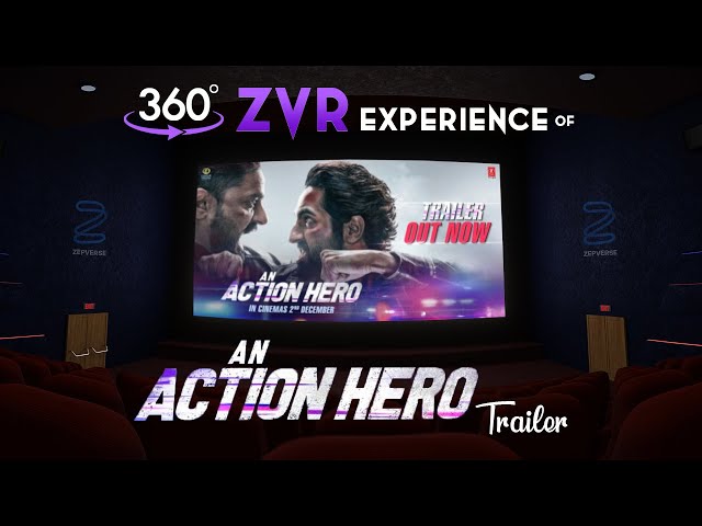 An Action Hero Trailer | #360 video | 360cinema | Zep Theatre | #zvr