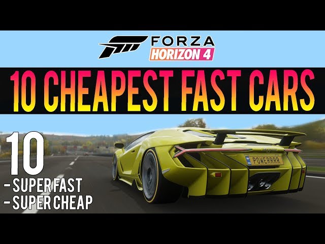 Forza Horizon 4 - 10 Super Cheap Fast Cars! - INSANE Accelerations!