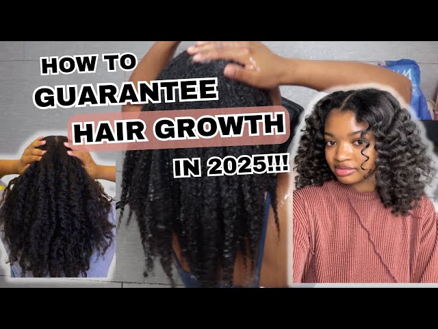 My Natural Hair Routine to GUARANTEE HAIR GROWTH in 2025!!! | Wash Day