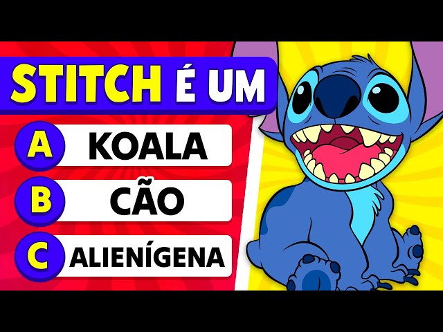 🐨 QUIZ DE LILO & STITCH 💙 Encontre o INTRUSO 👀 Adivinhe a VOZ 🎵 Quiz Disney Lilo & Stitch 🌈