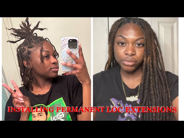 HOW TO INSTALL HUMAN HAIR LOC EXTENSIONS | LOC EXTENSION TUTORIAL| #locjourney