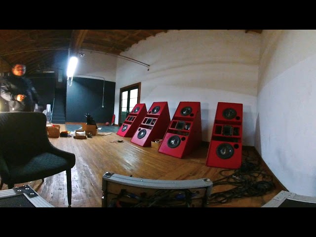 Scientist sound system in progress 360 video