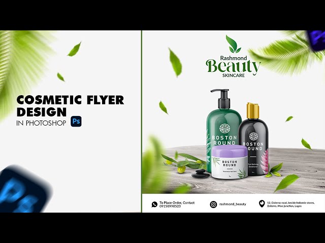 PHOTOSHOP TUTORIAL: COSMETIC FLYER DESIGN IN ADOBE PHOTOSHOP