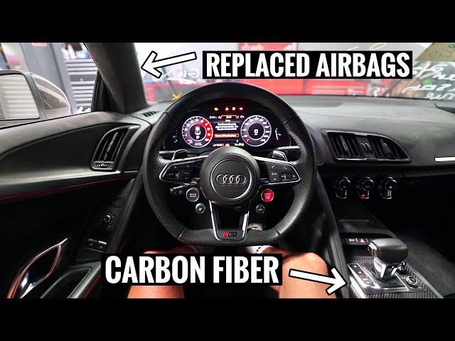 Audi R8 INTERIOR OVERHAUL! From Crashed to BRAND NEW!