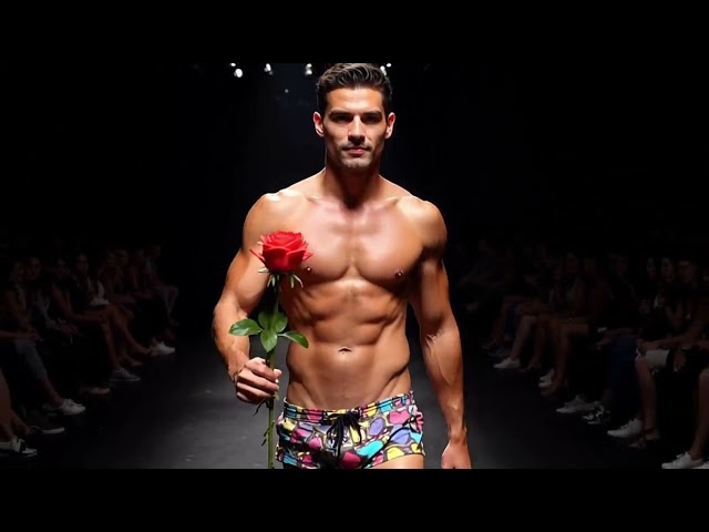 Men's Swimwear Fashion Show | Valentine's Day 2025 (AI Models)