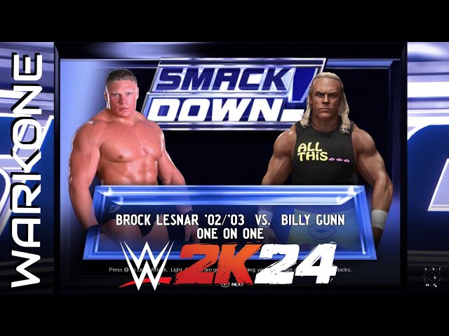 WWE 2K24 - Brock Lesnar vs Billy Gunn