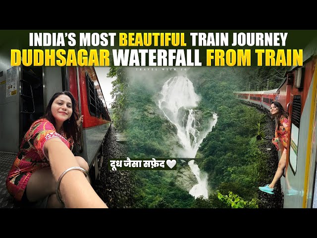 Dudhsagar Waterfall Goa Train journey in Velankanni Express 🥰 Karnataka ke hakki pikki tribe ka जीवन