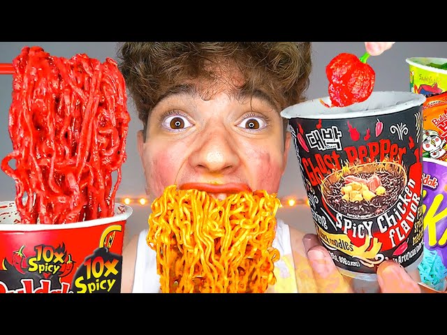 Extreme Spiciest Ramens + ASMR