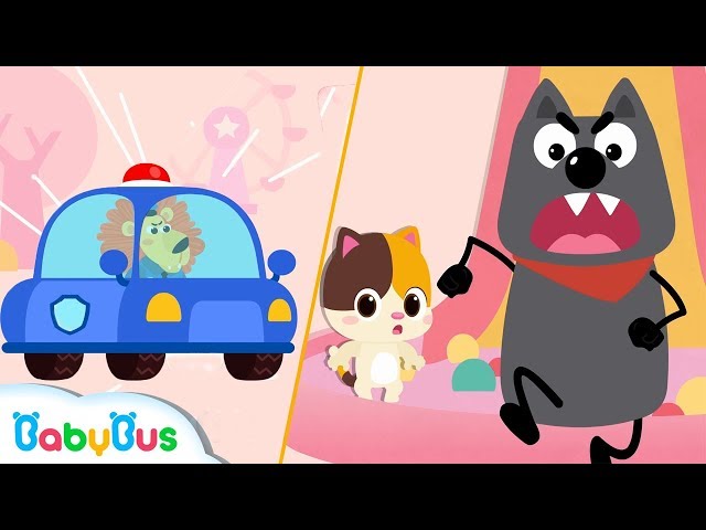 Don't Run! Big Bad Wolf | Super Policeman Rescue Team | Learn Colors | Baby Songs | BabyBus