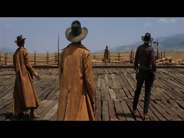 Once Upon a Time in the West 1968 Opening scene 4K HDR