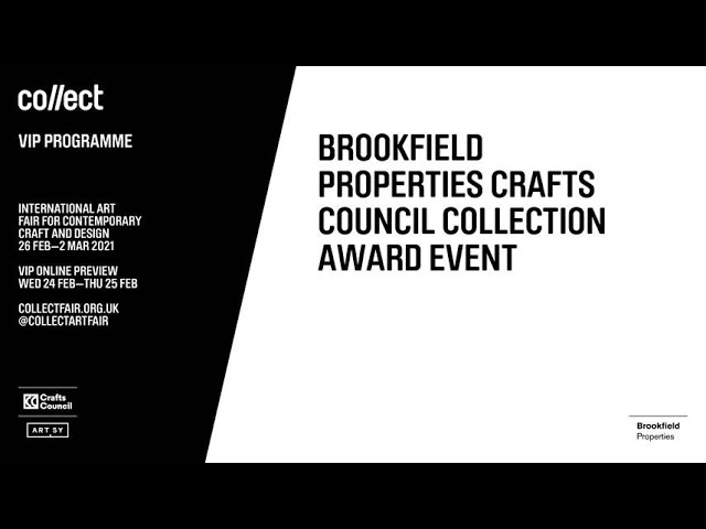 Anna Ray announced as the 2021 Brookfield Properties Crafts Council Collection Award Winner