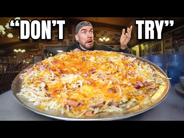 THIS INSANE 10LB AMERICAN BREAKFAST CHALLENGE PAYS $100 IF COMPLETED | Joel Hansen