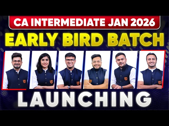 LAUNCHING CA Inter Jan 26 Early Bird Batch | For CA Foundation Jan 25 Appeared Students | UltimateCA