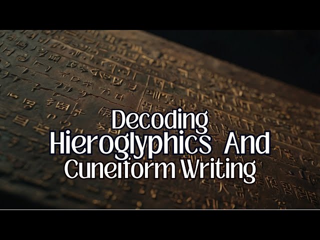 Delving into Hieroglyphics and Cuneiform Inscriptions