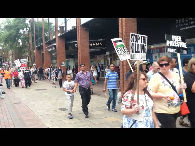 Medway Demo for Gaza, Chatham August 9th 2014