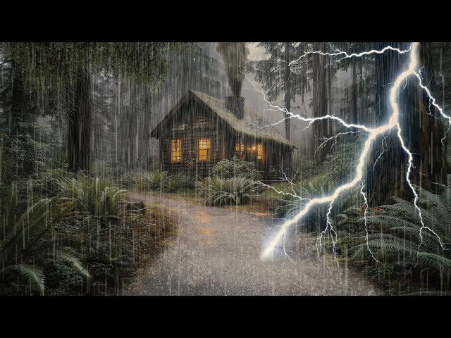 HEAVY RAIN AND THUNDER SOUNDS - DEEP SLEEP | Thunderstorm for Sleeping - Rain Sound Comfort #2