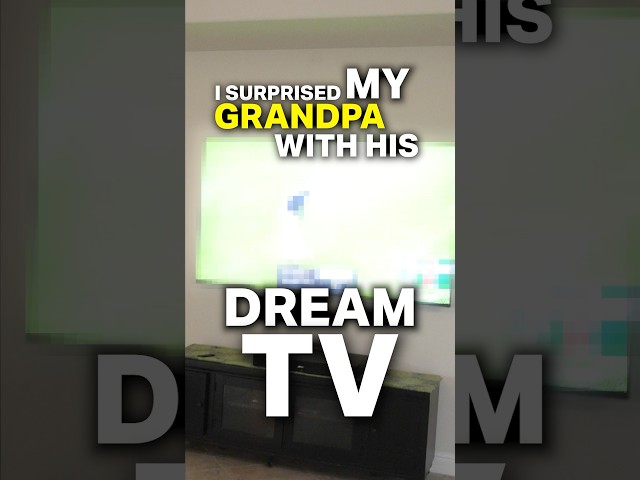 Surprising My Grandpa W/ His DREAM TV