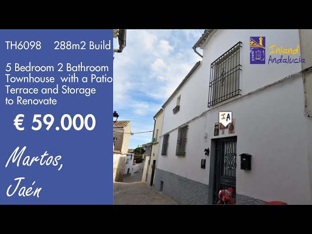 59K, 288m2 Build 5 Bedroom, 2 Bathroom Townhouse Property for sale in Spain inland Andalucia TH6098