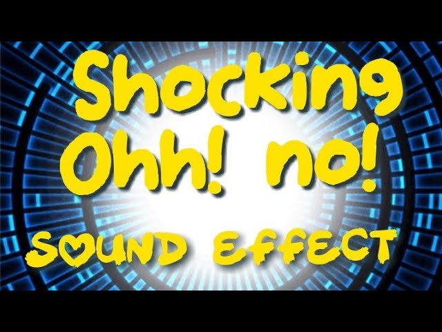 Shocking Oh! No! Sound Effect Copyright Free/Free to Use #Soundeffect #backgroundeffect