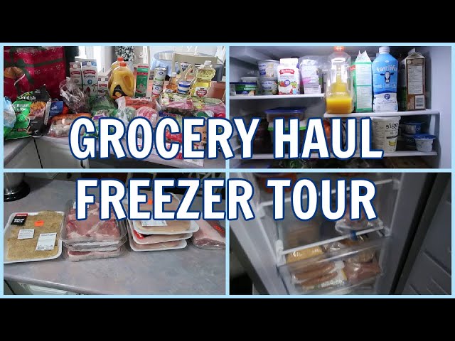 GROCERY HAUL - ORGANIZED FRIDGE & FREEZER TOUR - FREEZER INVENTORY