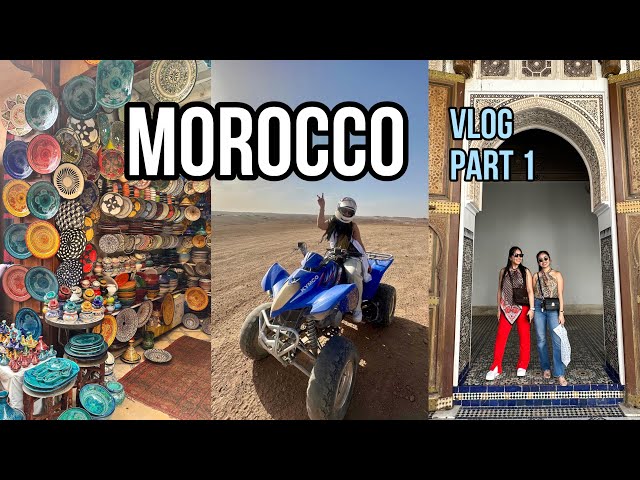 MOROCCO VLOG 2024 PART 1 | souk, Agafay desert, Ale's birthday | Brooklynnn