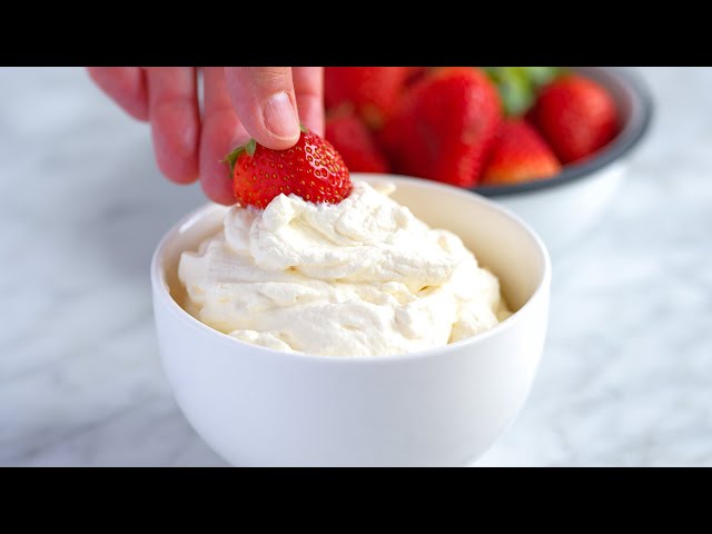 Perfect Whipped Cream Recipe