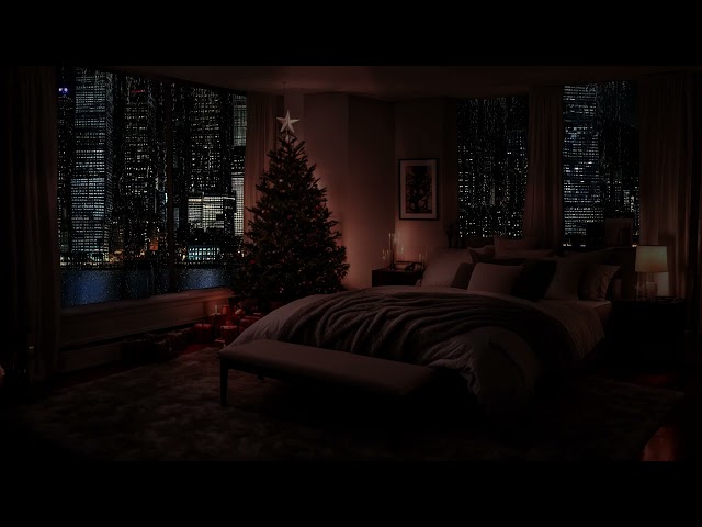 🎁🌌 "On a quiet Christmas night, let's heal with the sound of rain outside the window." X-MAS