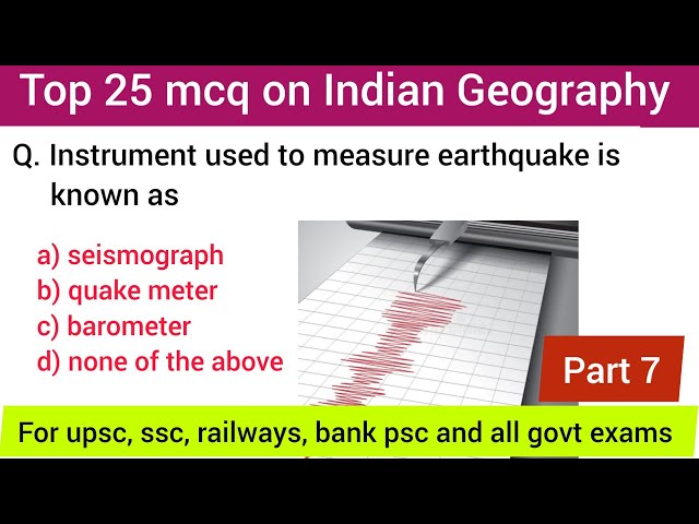 geography top 25 mcqs | indian geography gk | part 7 | indian geography mcq