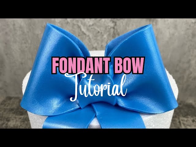 Fondant Bow Tutorial