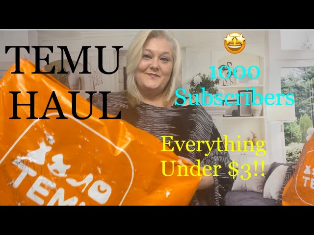 TEMU HAUL- EVERYTHING UNDER $3!!