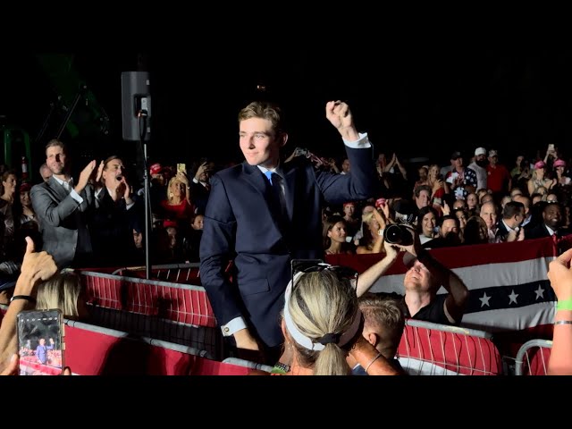 Barron Trump Introduced at Trump Rally in Doral, Florida, “Welcome to The Scene, Barron”