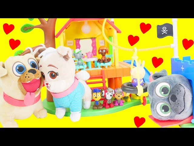 Puppy Dog Pals Keia Visit Peppa Pig House Vet Crate Playset for Kids!