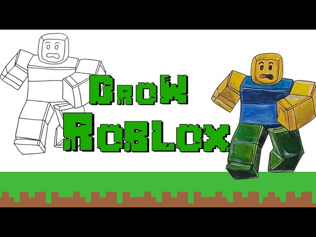 Easy Noob From Roblox Drawing In 3 Minutes