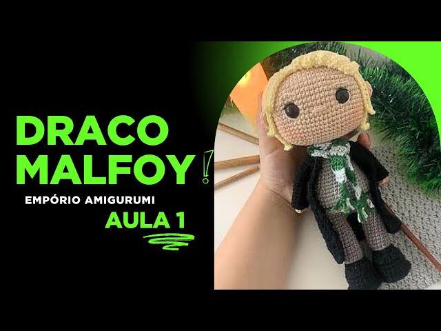 DRACO MALFOY - AULA 1 TUTORIAL AMIGURUMI PASSO A PASSO  * COMO FAZER AMIGURUMI (Empório Amigurumi)