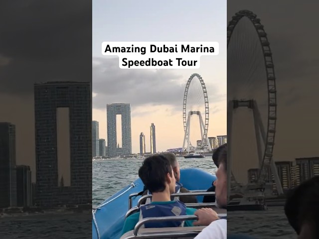 Dubai Marina Speedboat Tour #dubai #traveling #travel #travelling #marina #amazing #alhamdulillah