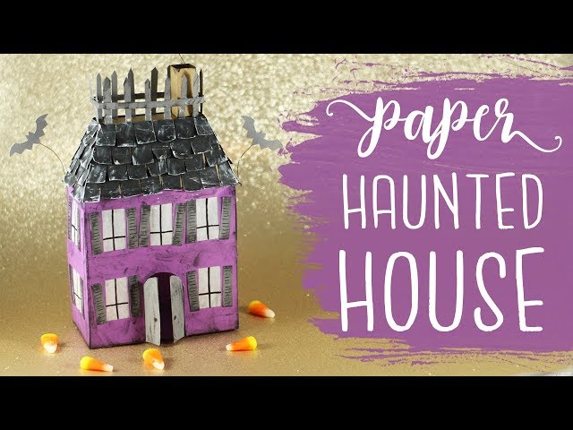 3D Paper Haunted House Tutorial 🎃 Halloween Crafts | BOOtorial