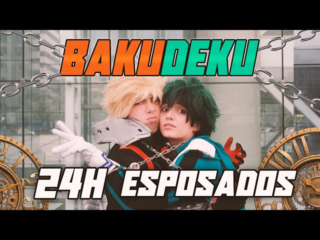 BAKUDEKU hancuffed for 24 HOURS! - 【BNHA COSPLAY CHALLENGE】(ENGLISH SUBS)