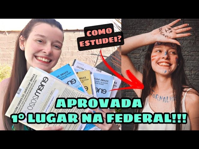 COMO ESTUDAR PARA O ENEM SOZINHO DO ZERO l Minha Aprovação no Enem!!!