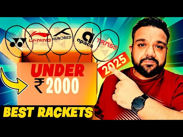 5 best badminton rackets under 2000 Rupees | Hindi | 2025?