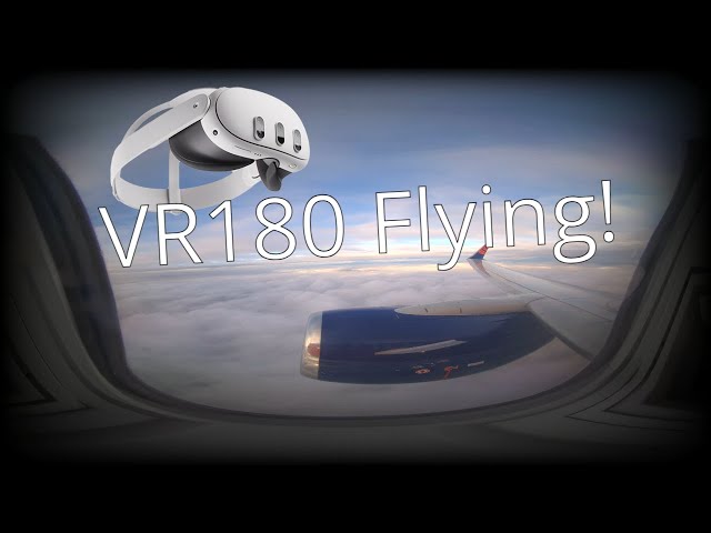 #VR180 Beautiful Sunrise Flight on Sun Country (3D VR Video)