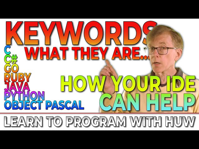 Programming Keywords and Case-Sensitivity (Learn To Program With Huw)