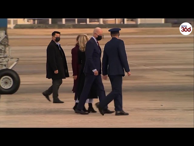 President Biden Boards Air Force One from Joint Base Andrews- News 360 Tv