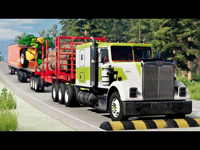 Trucks vs Speed Bumps SPECIAL #6 | BeamNG Drive - Long Video |🤜 Truck &Too