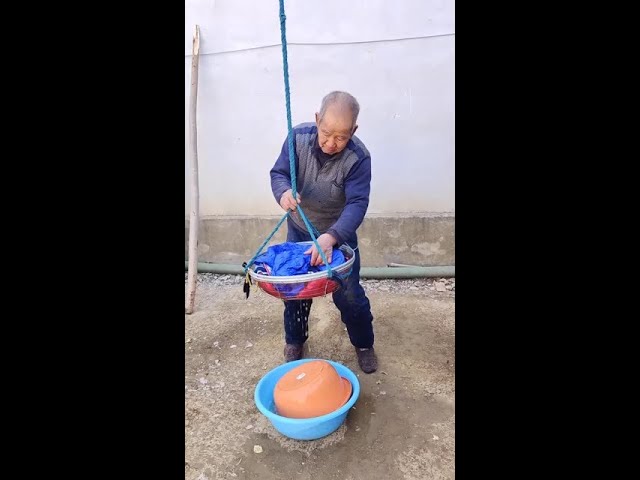 Rural Homemade Washing Machine#Funny#Funnyvideo