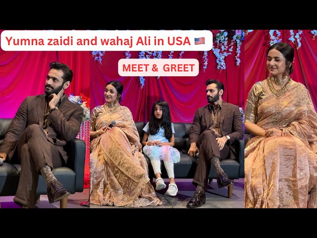 Wahaj Ali and Yumna Zaidi interaction with fans of Washington D.C 🇺🇸❤️Meet and greet USA/ Tere Bin